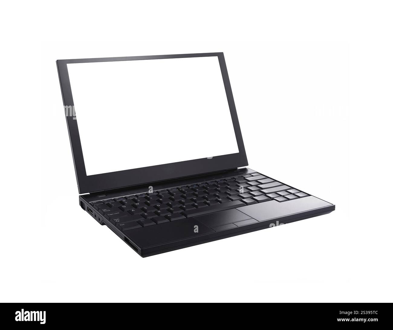 Modern laptop isolated on white background Stock Photo - Alamy