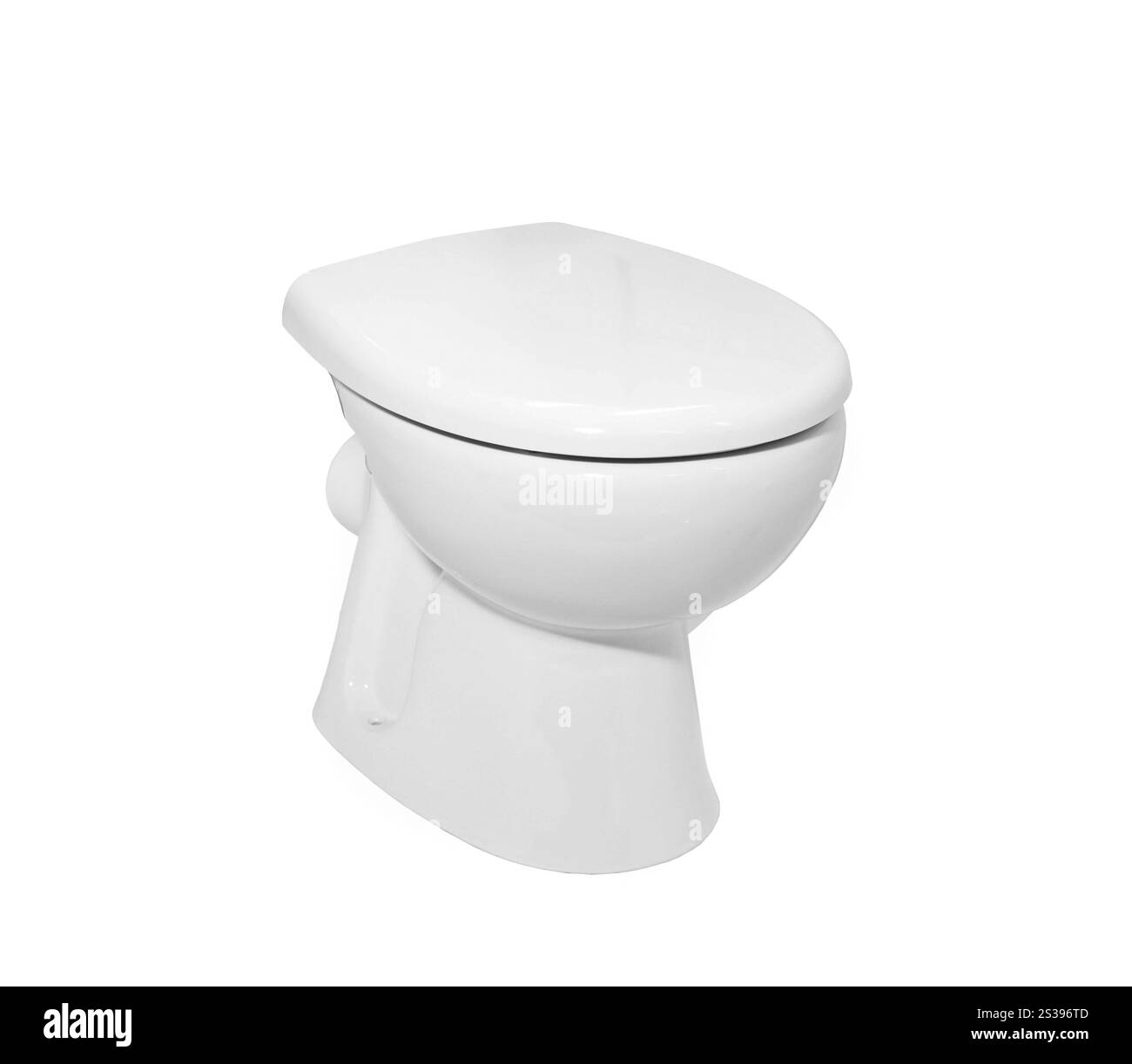 White toilet bowl, isolated on white. White toilet bowl Stock Photo - Alamy