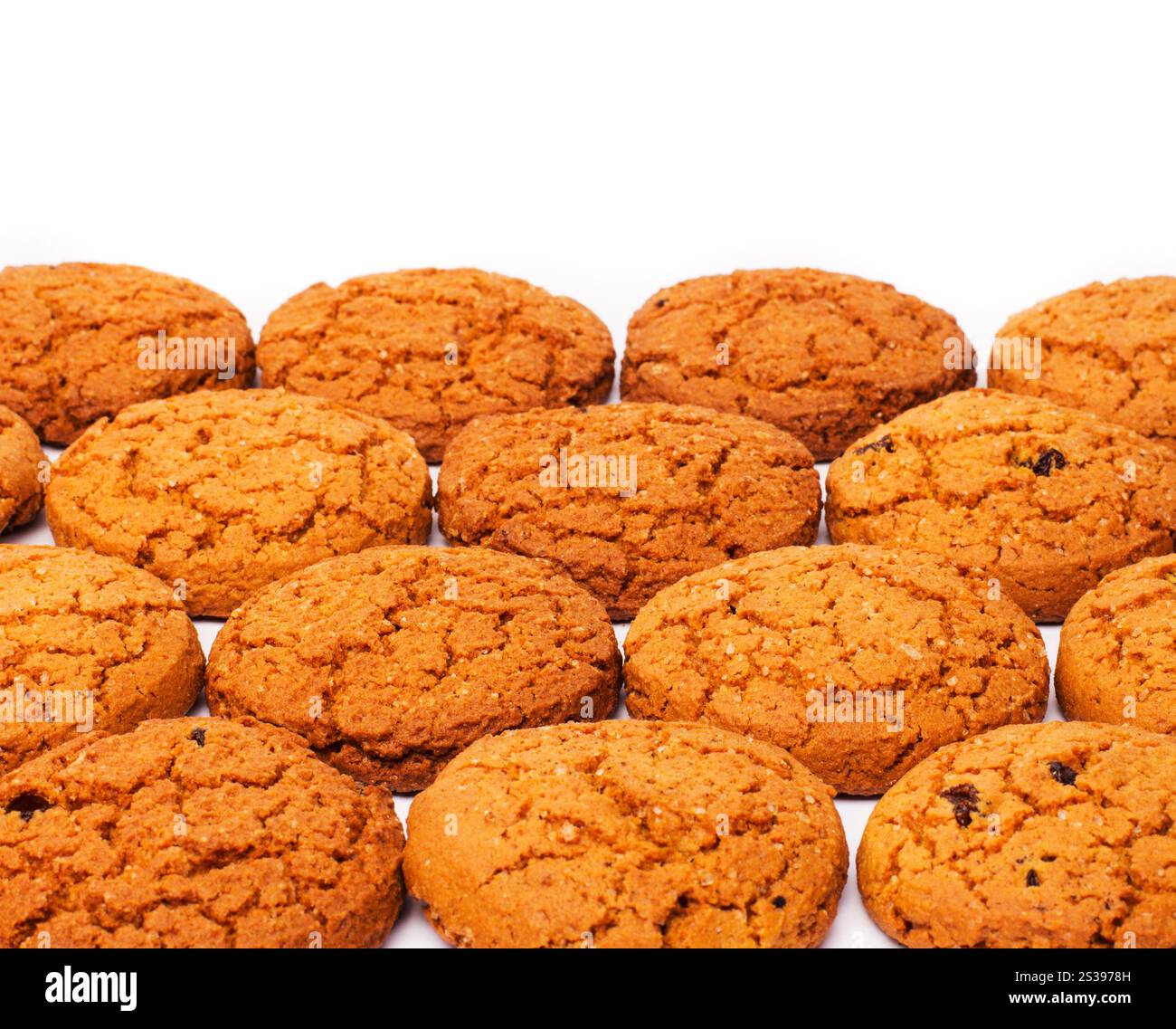 Close up of delicious chocolate chip cookies Stock Photo