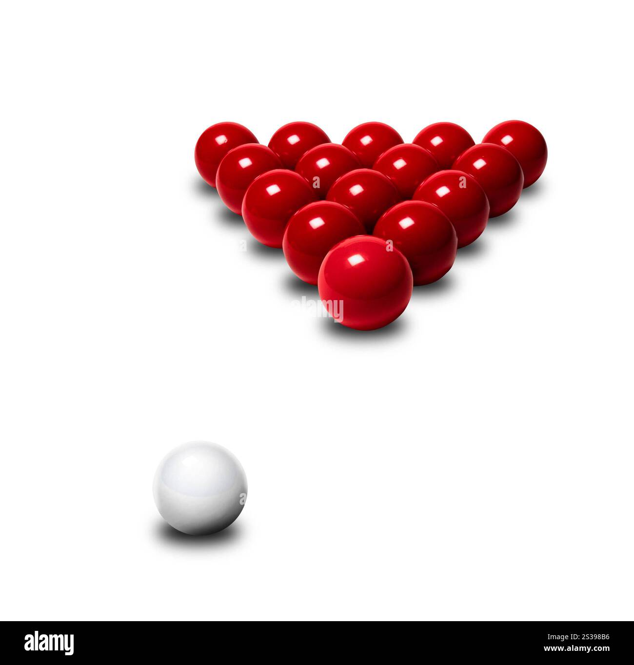 Red snooker balls isolated on white background. Red snooker balls Stock ...