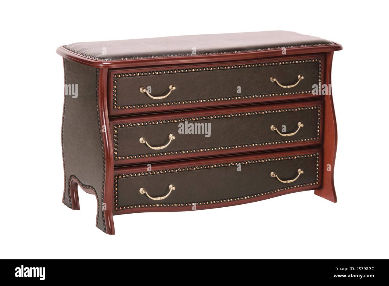 Chest of Drawers isolated with clipping path. Chest of Drawers Stock Photo