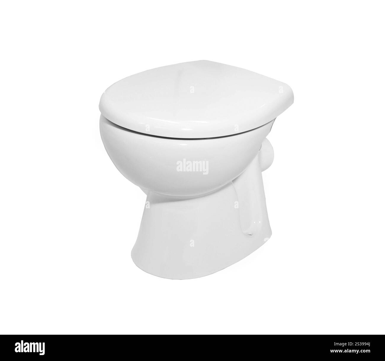White toilet bowl, isolated on white. White toilet bowl Stock Photo - Alamy