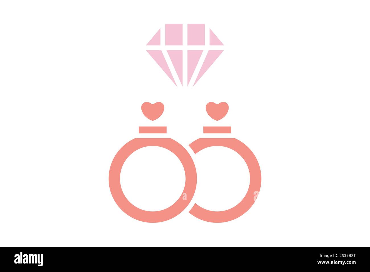 Jewelry icon. solid icon style. icon related to party, valentine. valentine day elements vector illustration Stock Vector