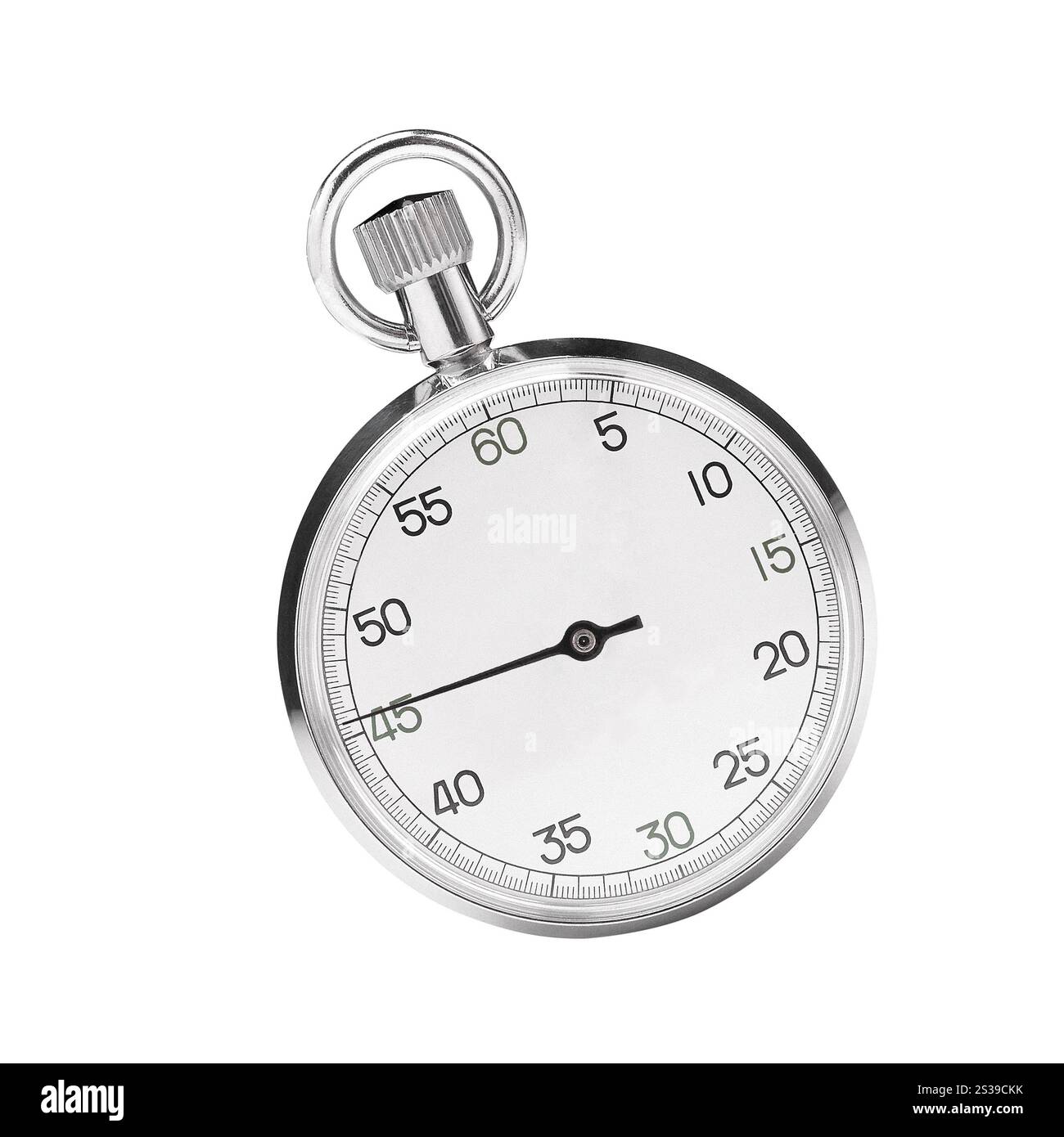 Mechanical stopwatch isolated on white background Stock Photo - Alamy