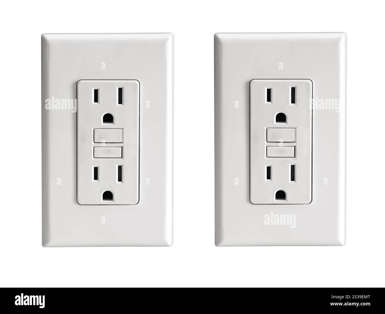 Double power socket on Cut Out Stock Images & Pictures - Alamy