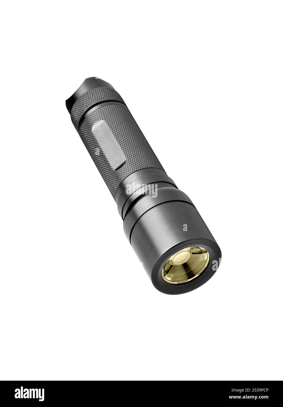 Flashlight isolated on white background. Flashlight Stock Photo