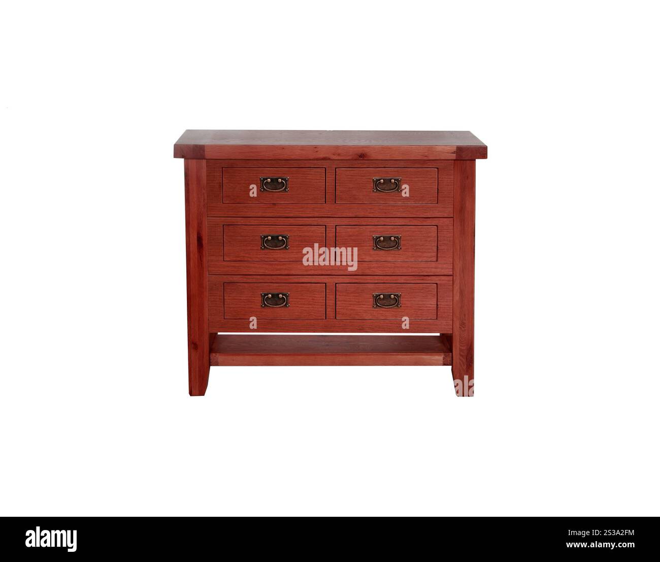 Chest of Drawers isolated with clipping path. Chest of Drawers Stock Photo