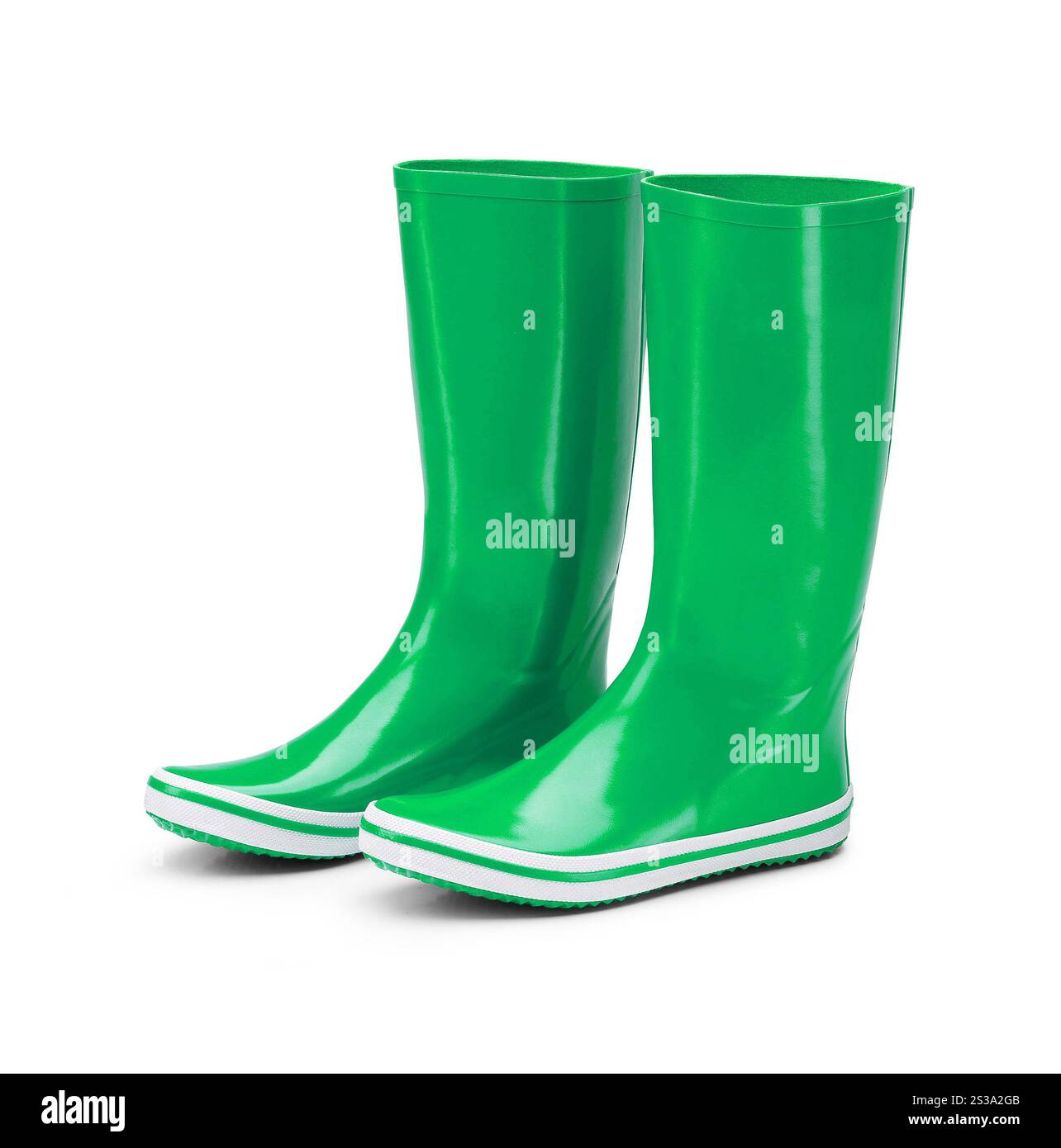 rubber boots isolated on white background Stock Photo - Alamy