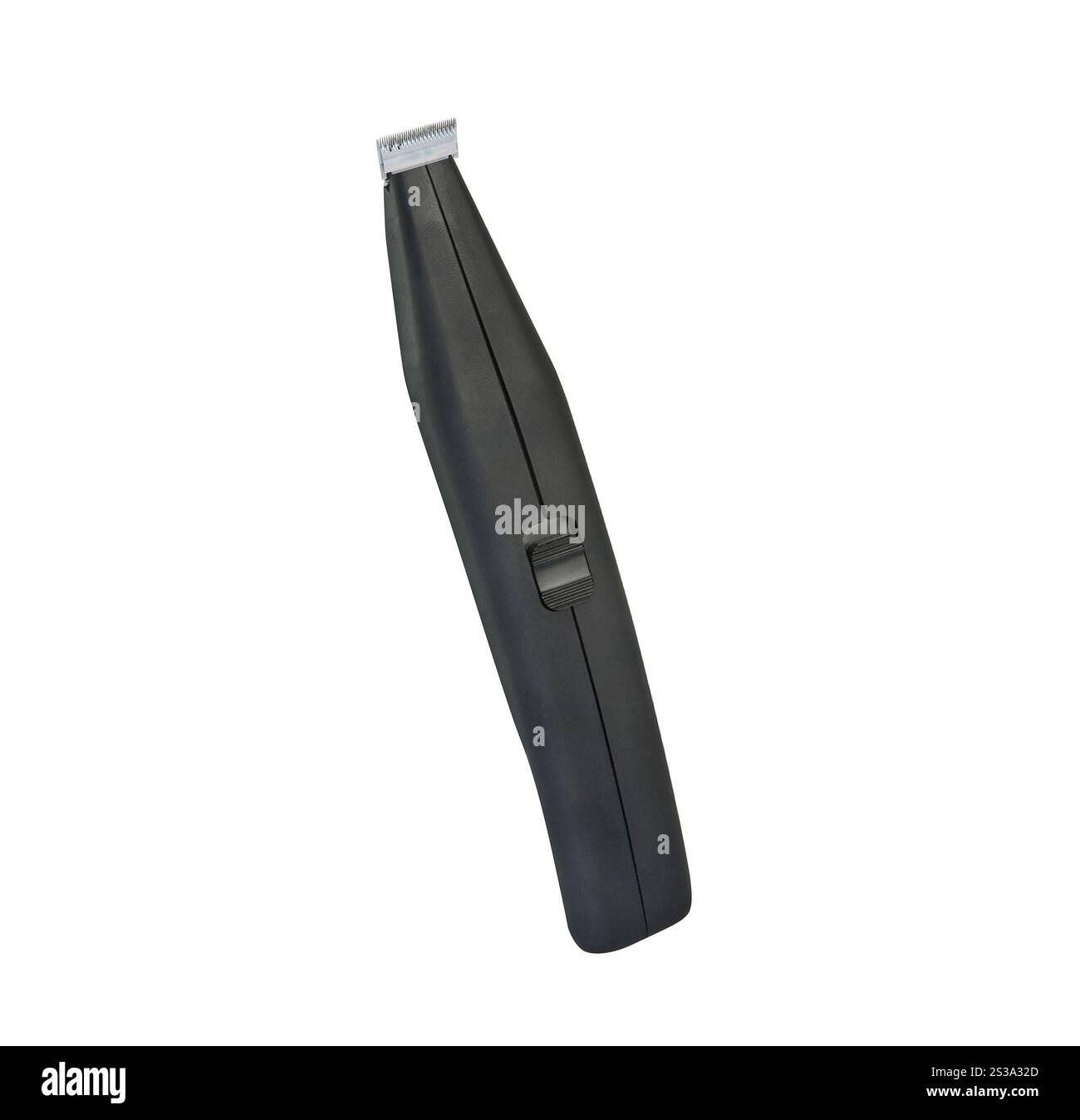 Black hair clippers isolated on a white background. Black hair clippers Stock Photo