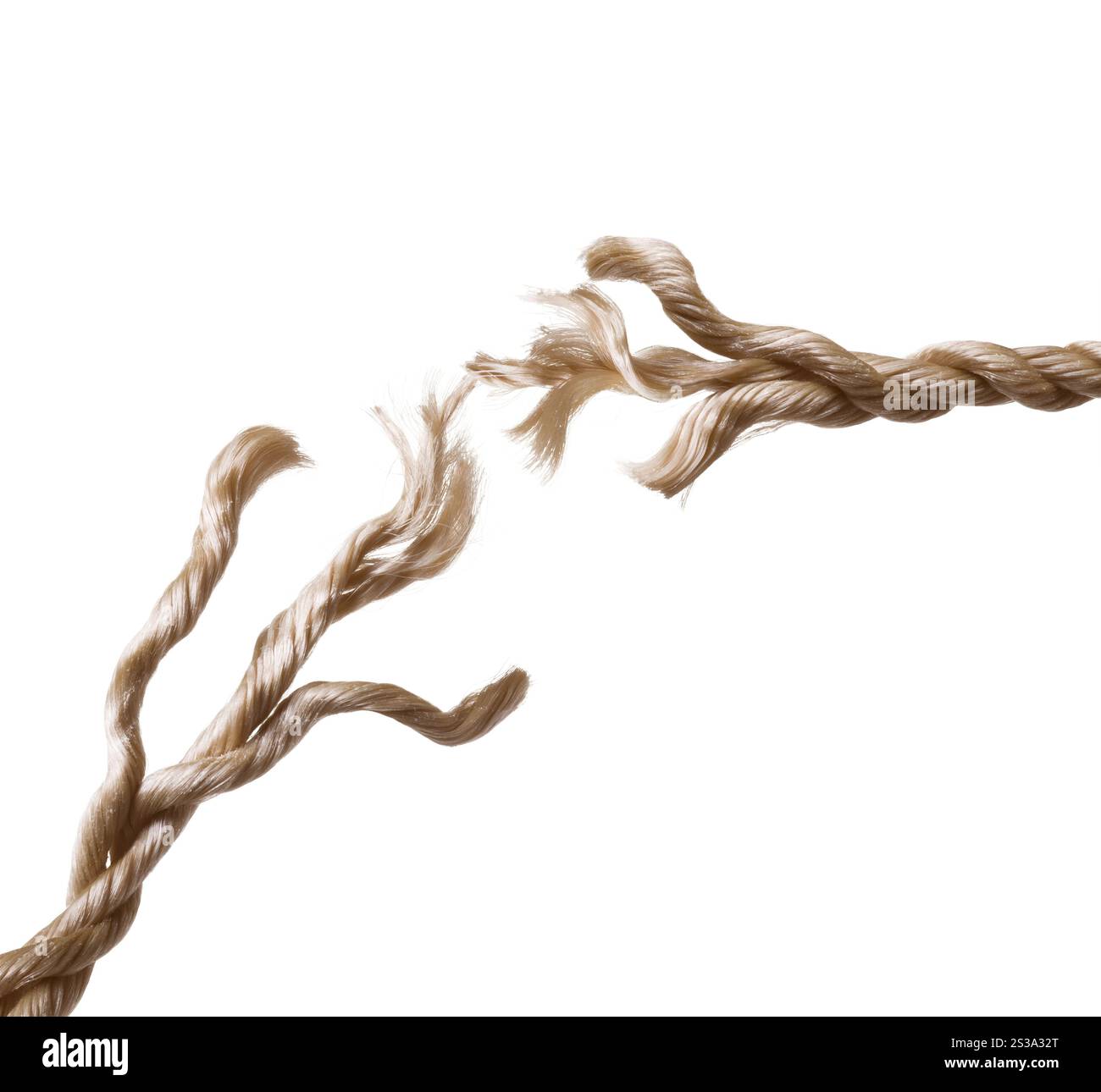 Long Breaking Rope Breaking apart concept hi-res stock photography and images - Alamy