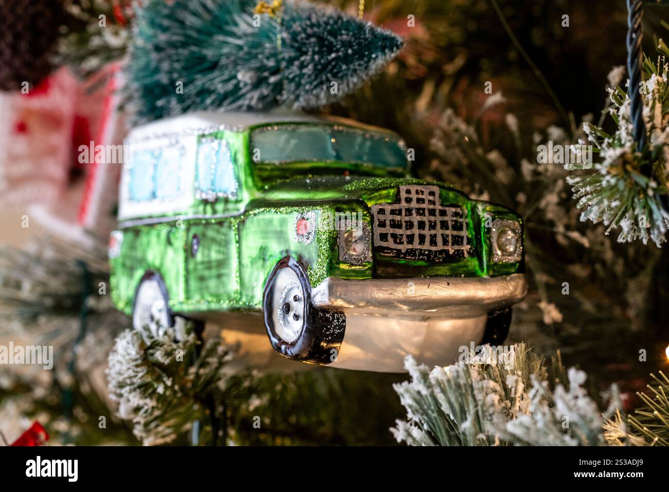 Quirky and personal Christmas decorations Stock Photo Alamy