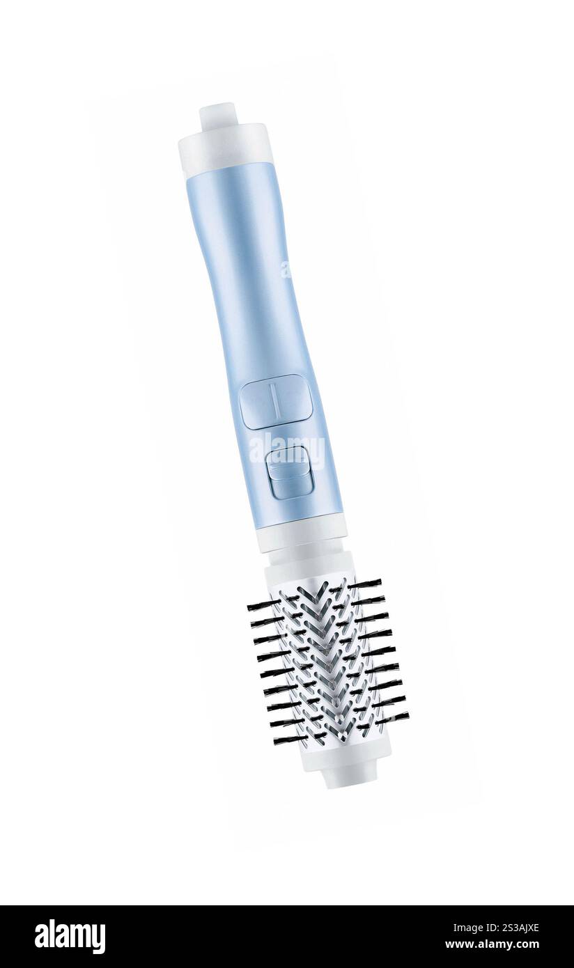Blue hair brushes for a baby. Pink hair brushes for a baby Stock Photo