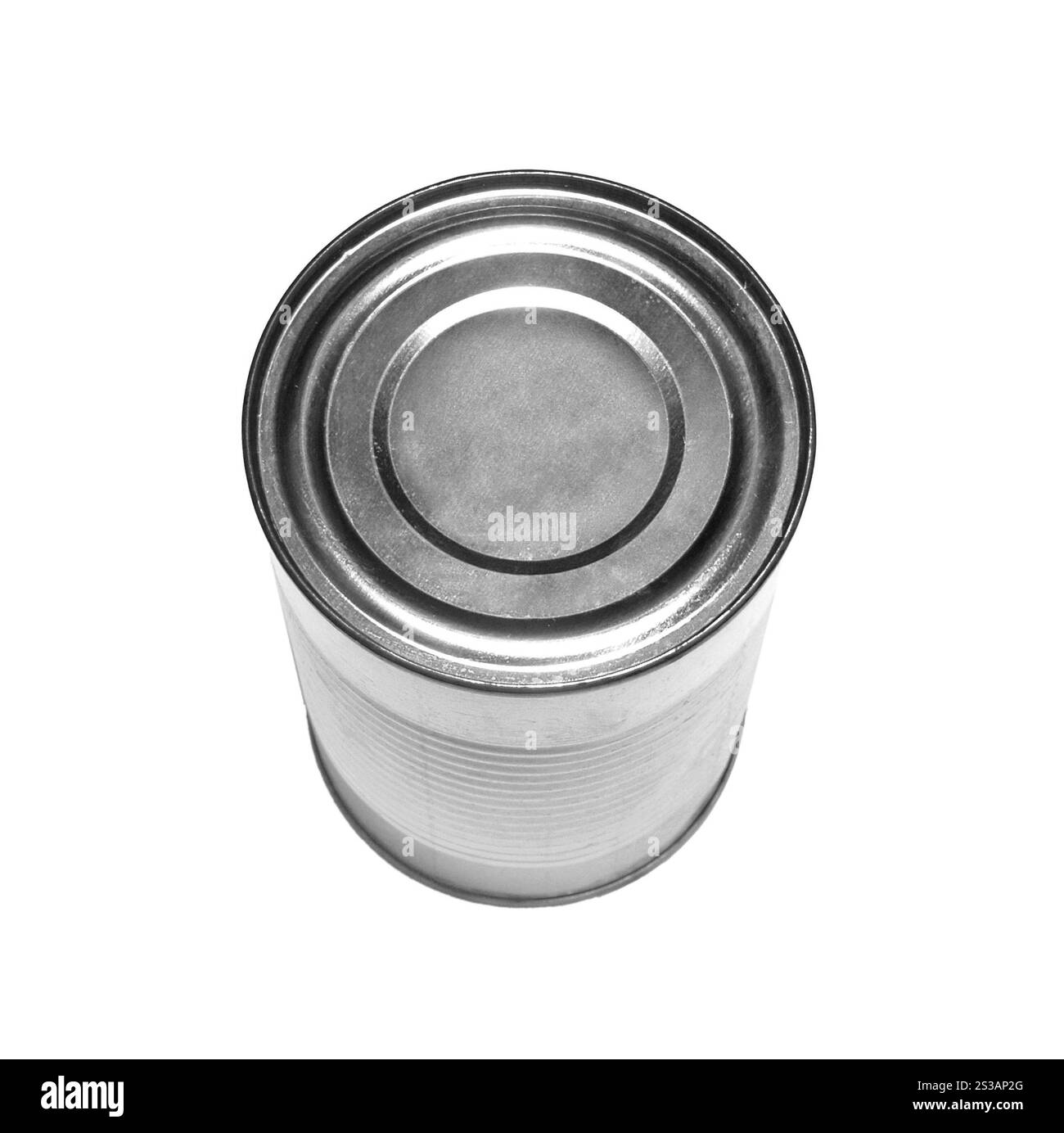 Can Box Isolated Food can isolated on white. Food can isolated Stock Photo - Alamy