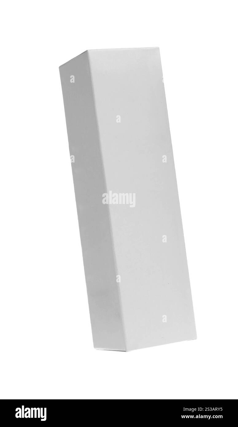 white box isolated on white background. white box isolated Stock Photo
