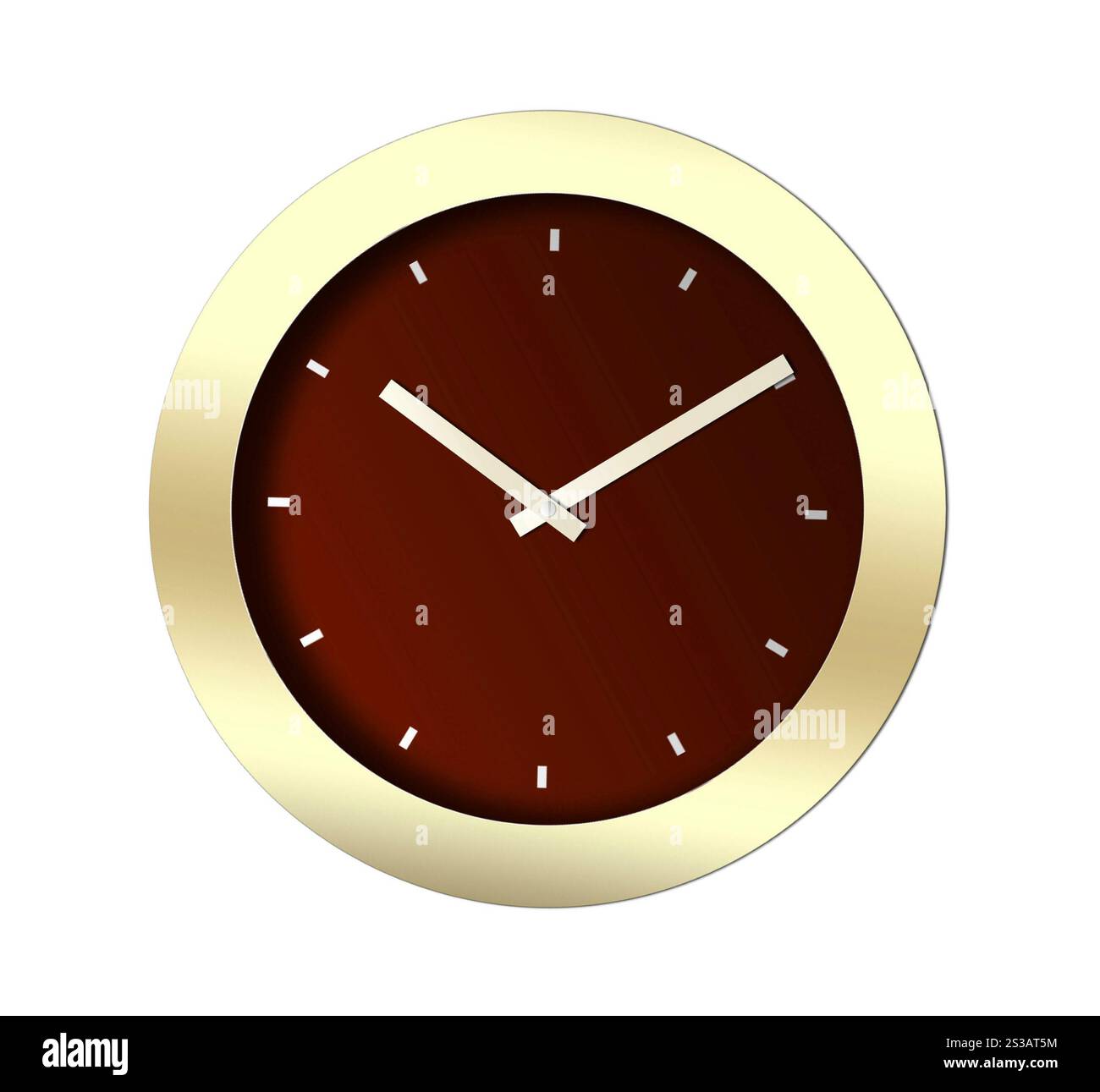 Clock isolated on white background. Clock isolated Stock Photo - Alamy