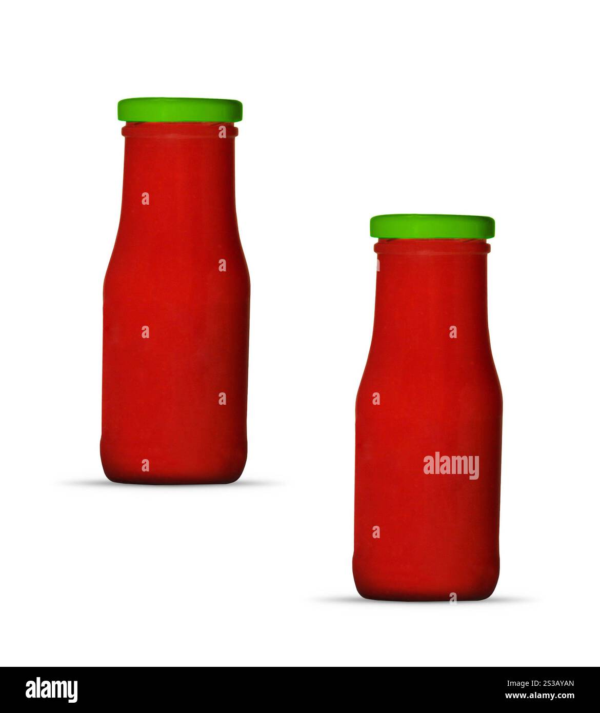 Glass jar of hot tomato sauce isolated on white background. Glass jar ...