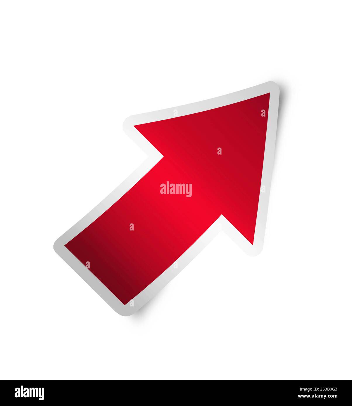 Right arrow icon red isolated Stock Photo - Alamy