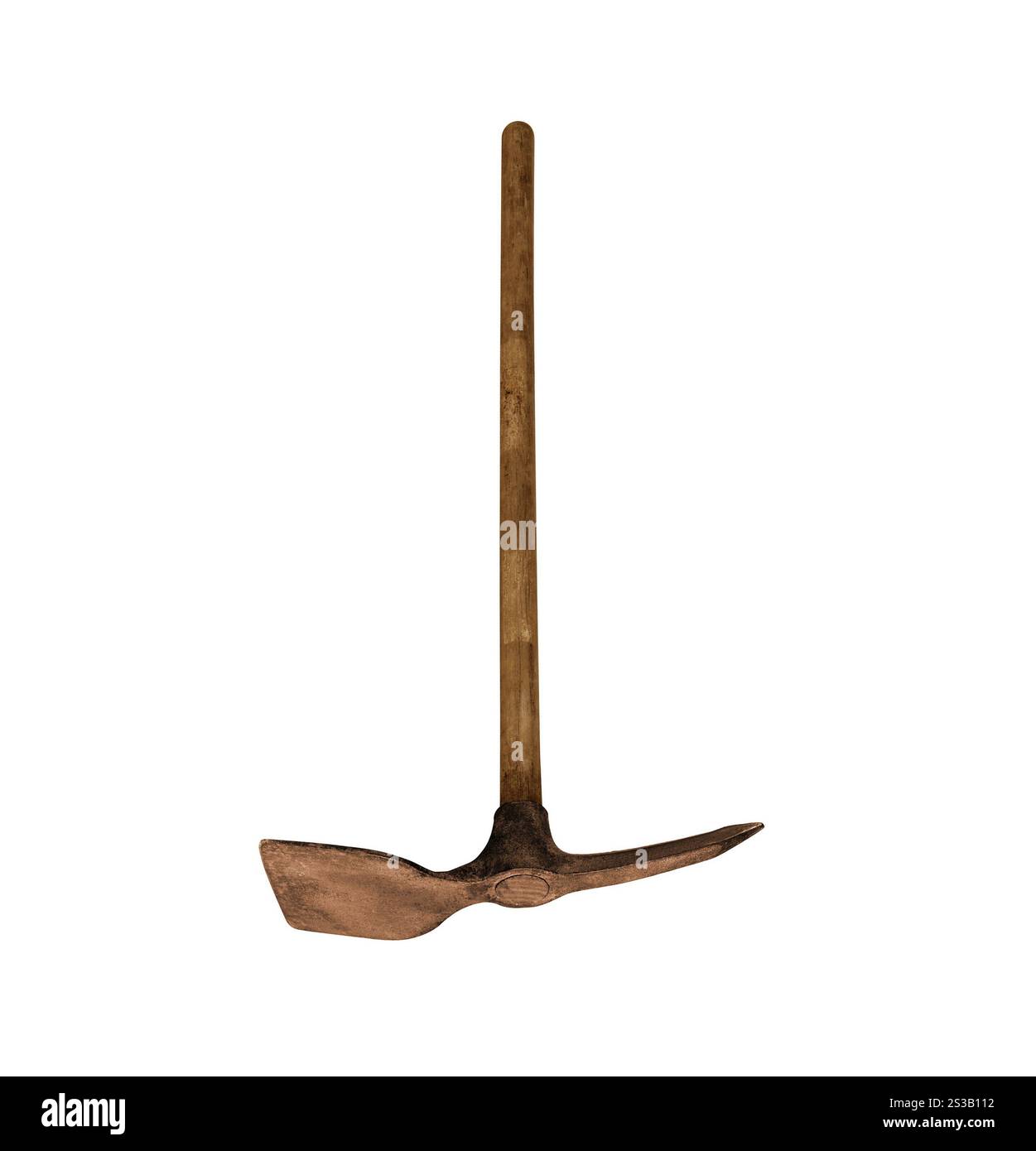 Pick axe isolated on white. Pick axe isolated Stock Photo