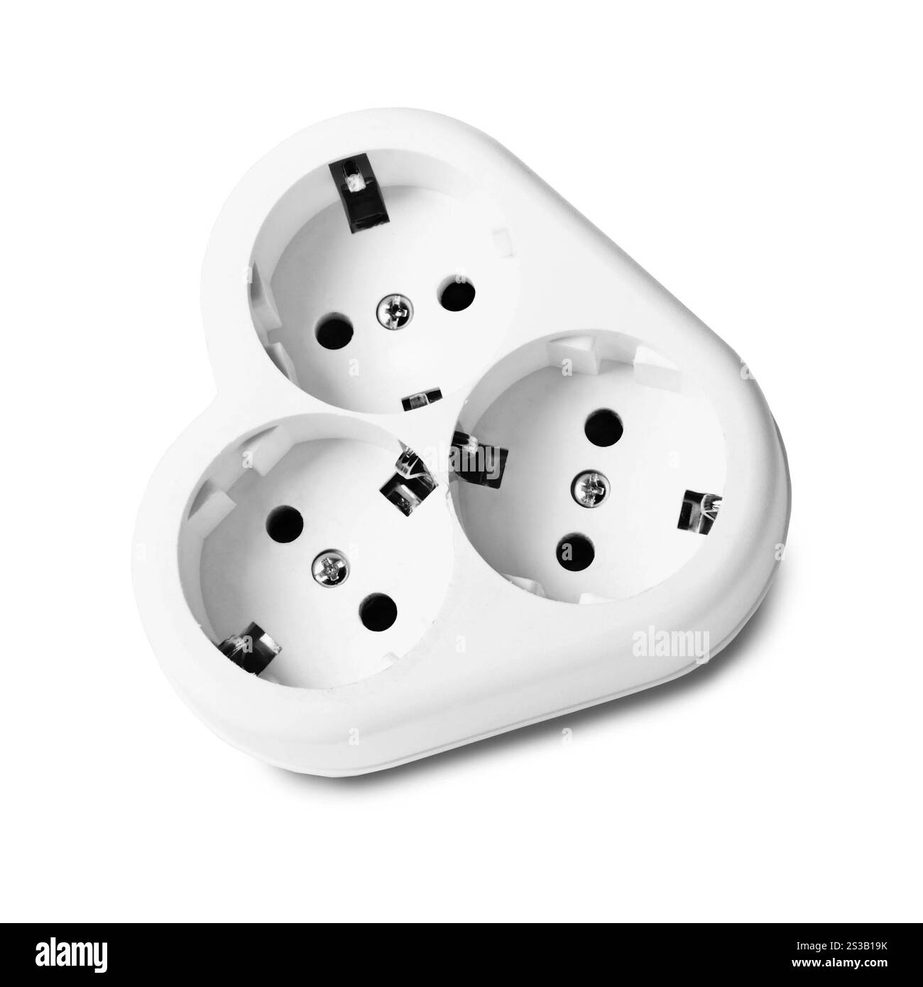 Tee Socket Plug Thelectric socket - a tee isolated on white background. Thelectric ...