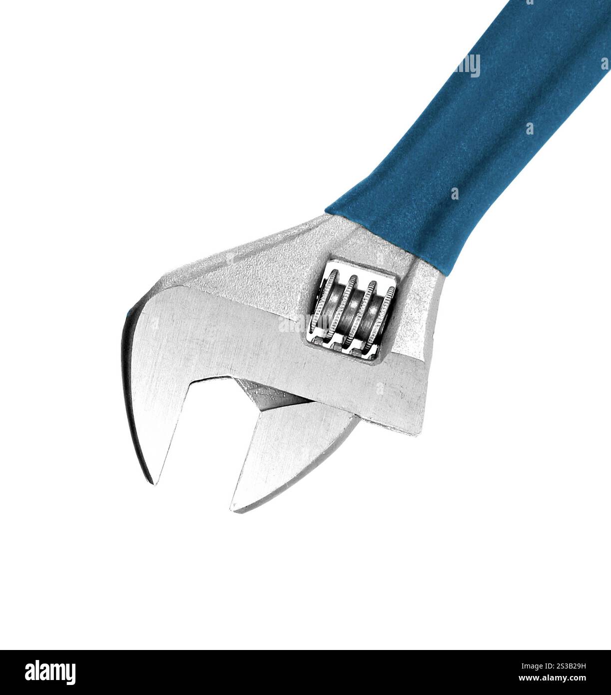 Adjustable wrench isolated on white background Stock Photo - Alamy