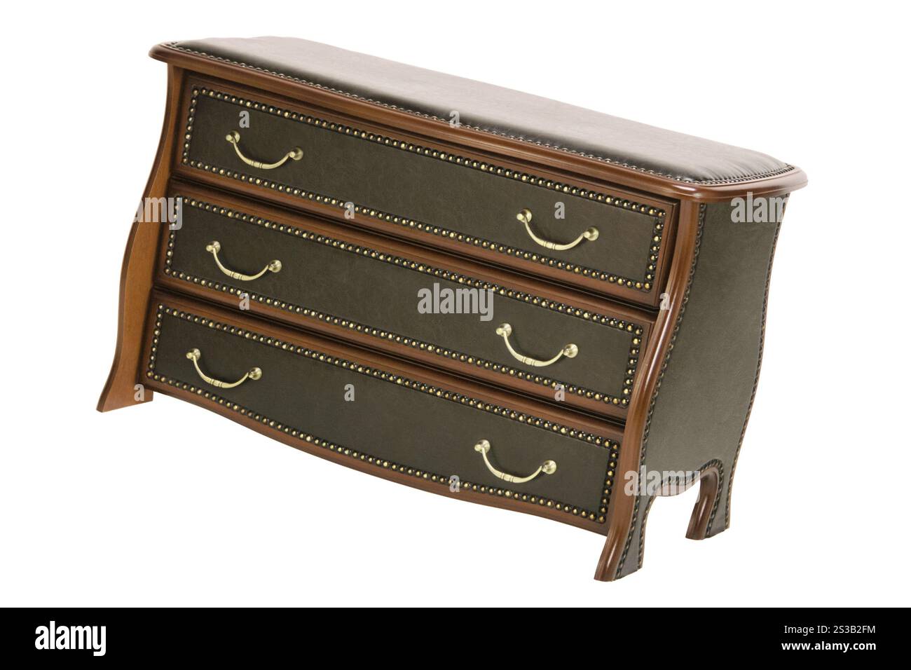 Chest of Drawers isolated with clipping path. Chest of Drawers Stock Photo