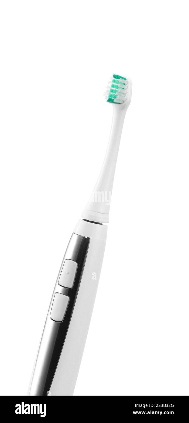 Electric toothbrush isolated on white background Stock Photo - Alamy