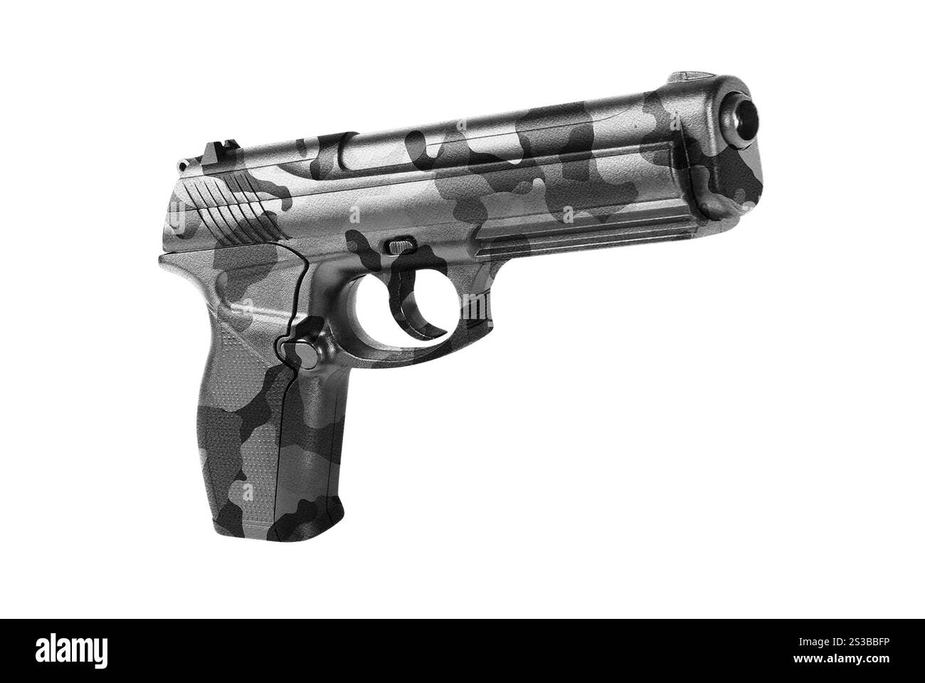 Handgun isolated on white background Stock Photo - Alamy
