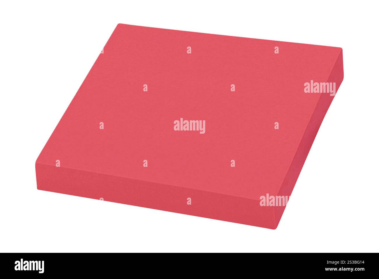 red sticky notes isolated. green sticky notes isolated Stock Photo