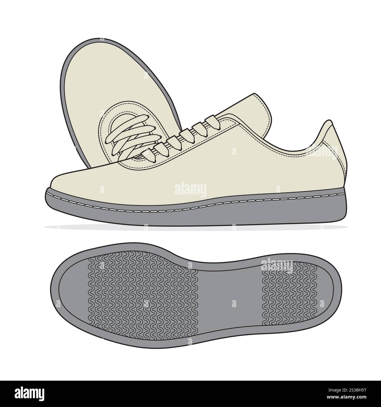 SKETCH SNEAKERS IN BEIGE CANVAS