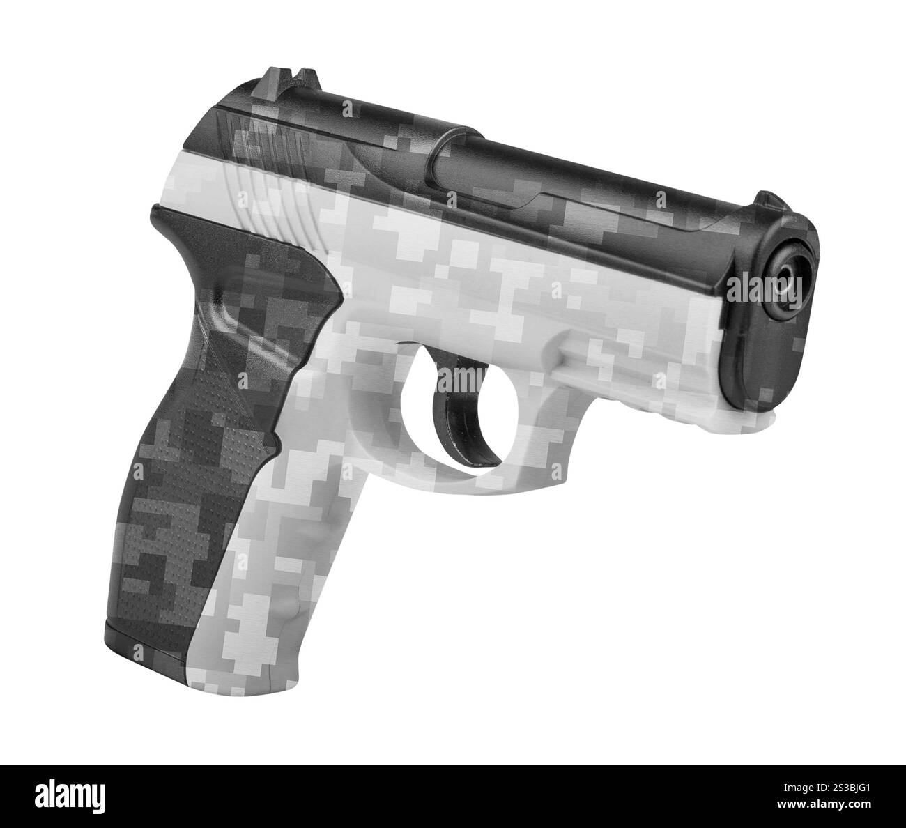 Handgun isolated on white background Stock Photo - Alamy