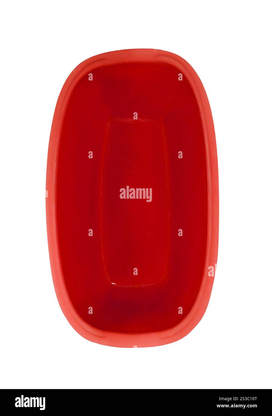 red plastic wash bowl. green plastic wash bowl Stock Photo