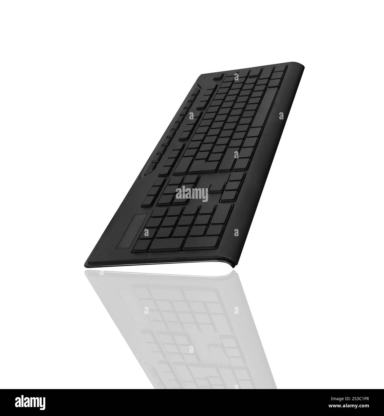 black keyboard isolated on white background. black keyboard isolated ...