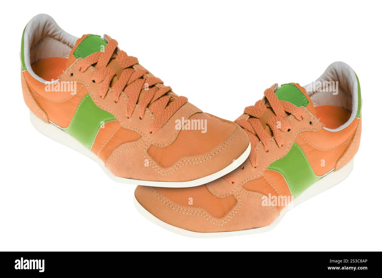 Pair of new sneakers Stock Photo