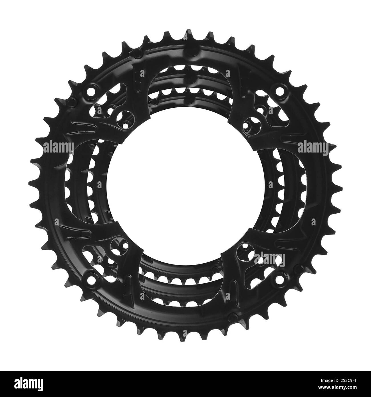 Chainwheel isolated on white background Stock Photo - Alamy