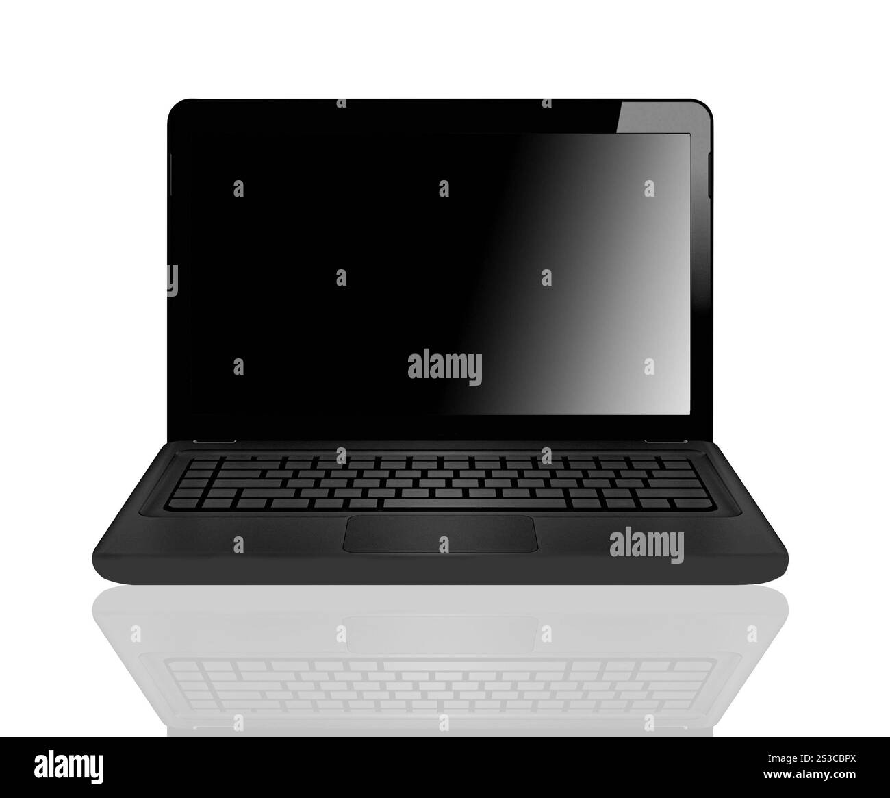 Laptop computer isolated Stock Photo