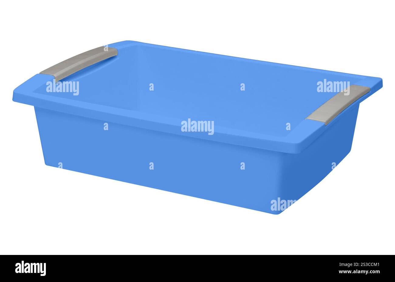Plastic basin isolated Stock Photo