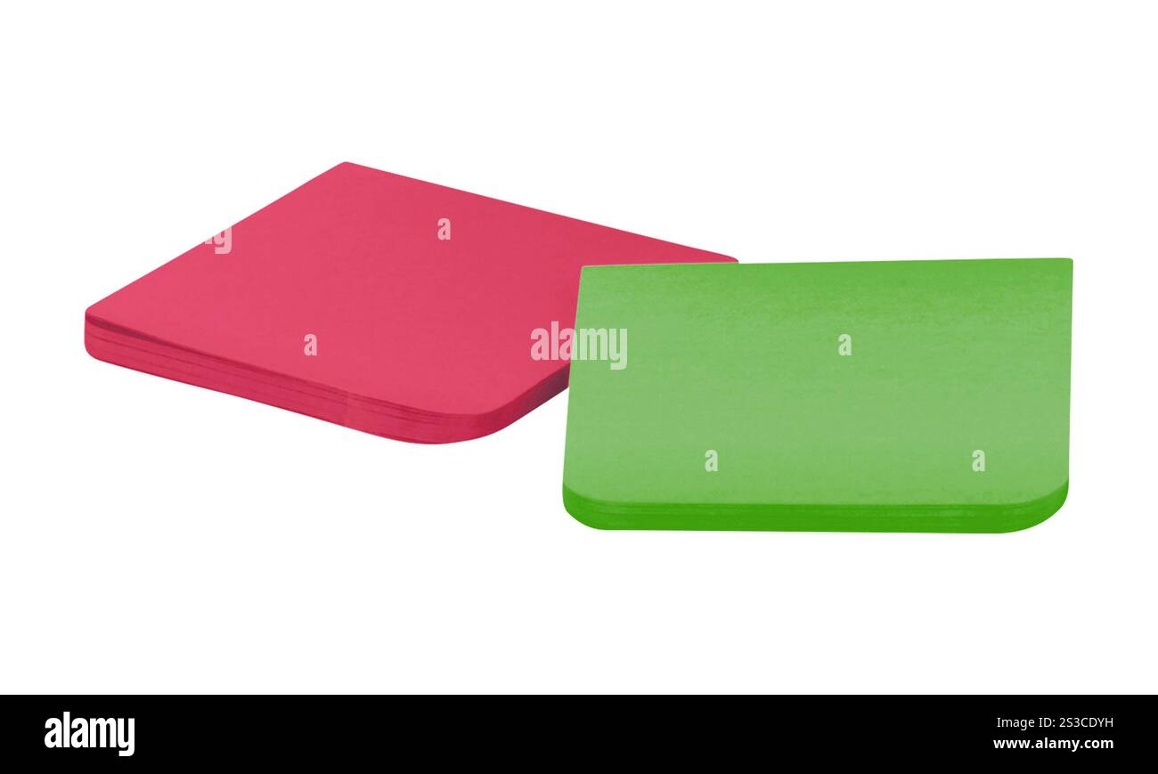 different colors sticky notes Stock Photo