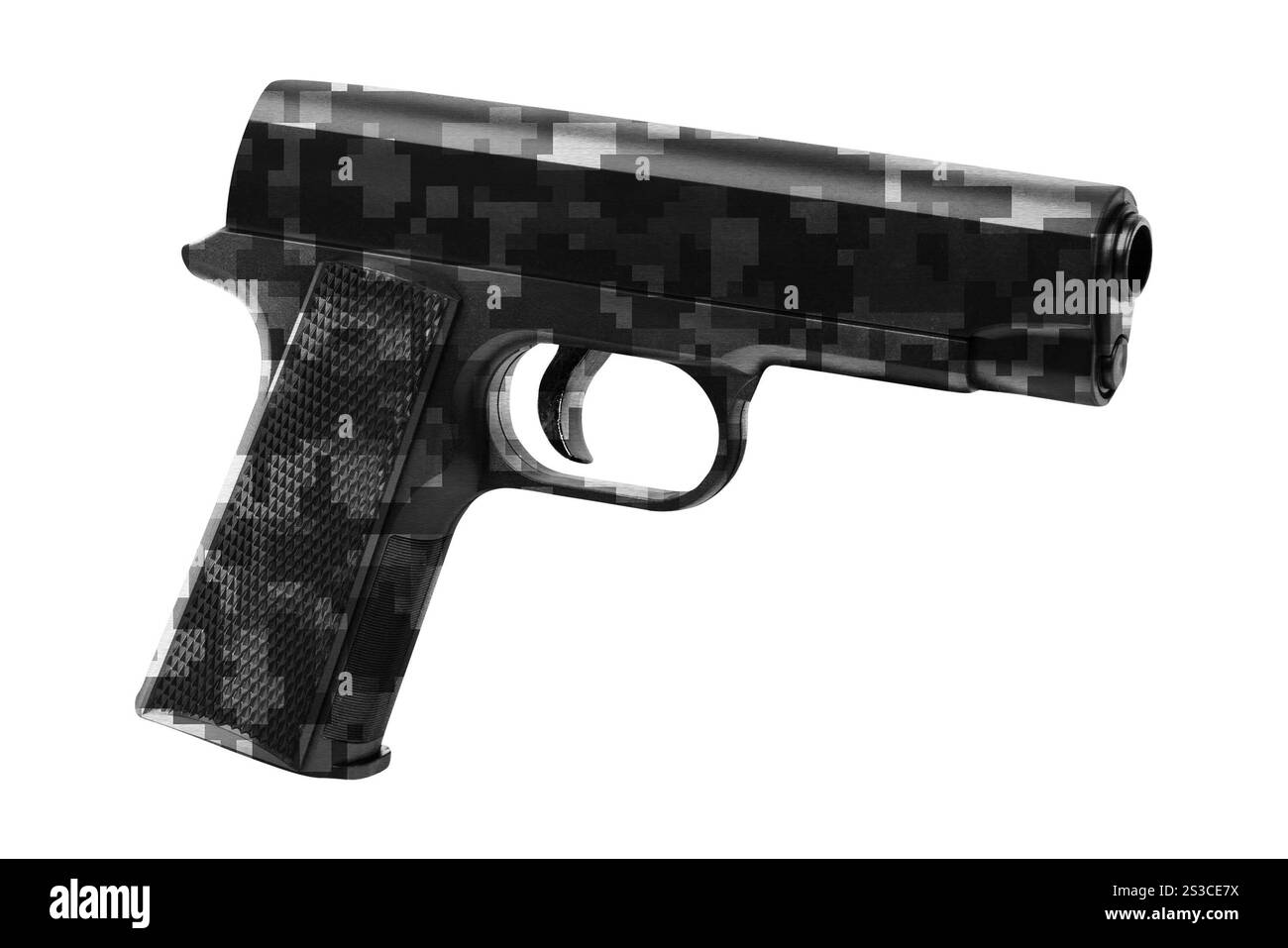 Handgun isolated on white background Stock Photo - Alamy