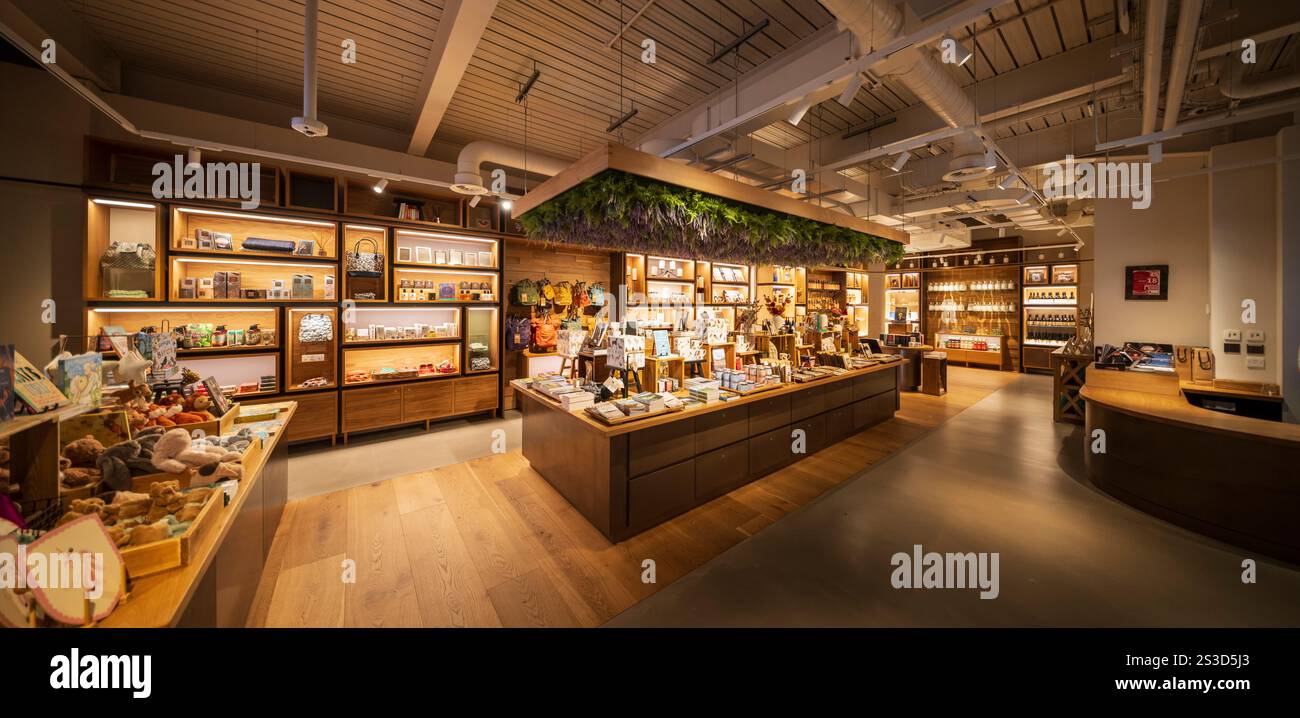 The visitor centre reception and shop, Ad Gefrin historical museum ...