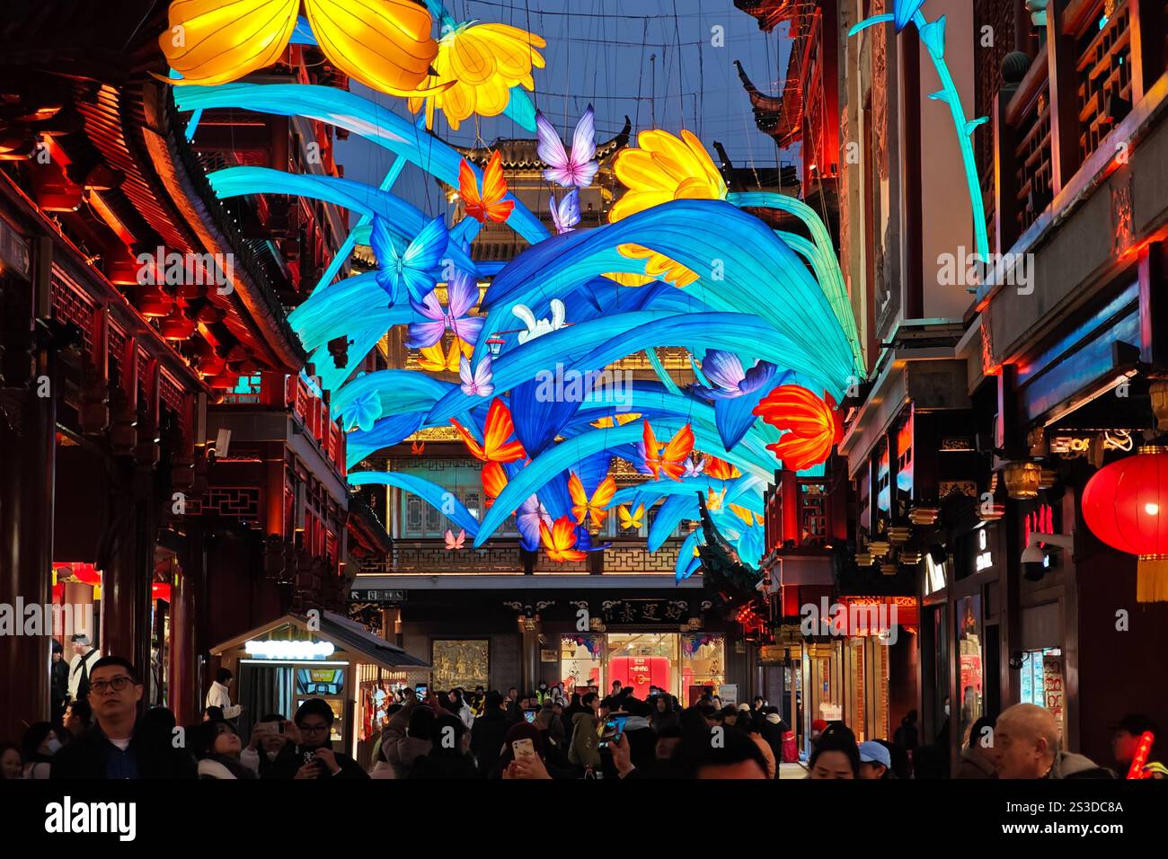 SHANGHAI, CHINA - JANUARY 9, 2025 - Visitors enjoy the Year of the ...