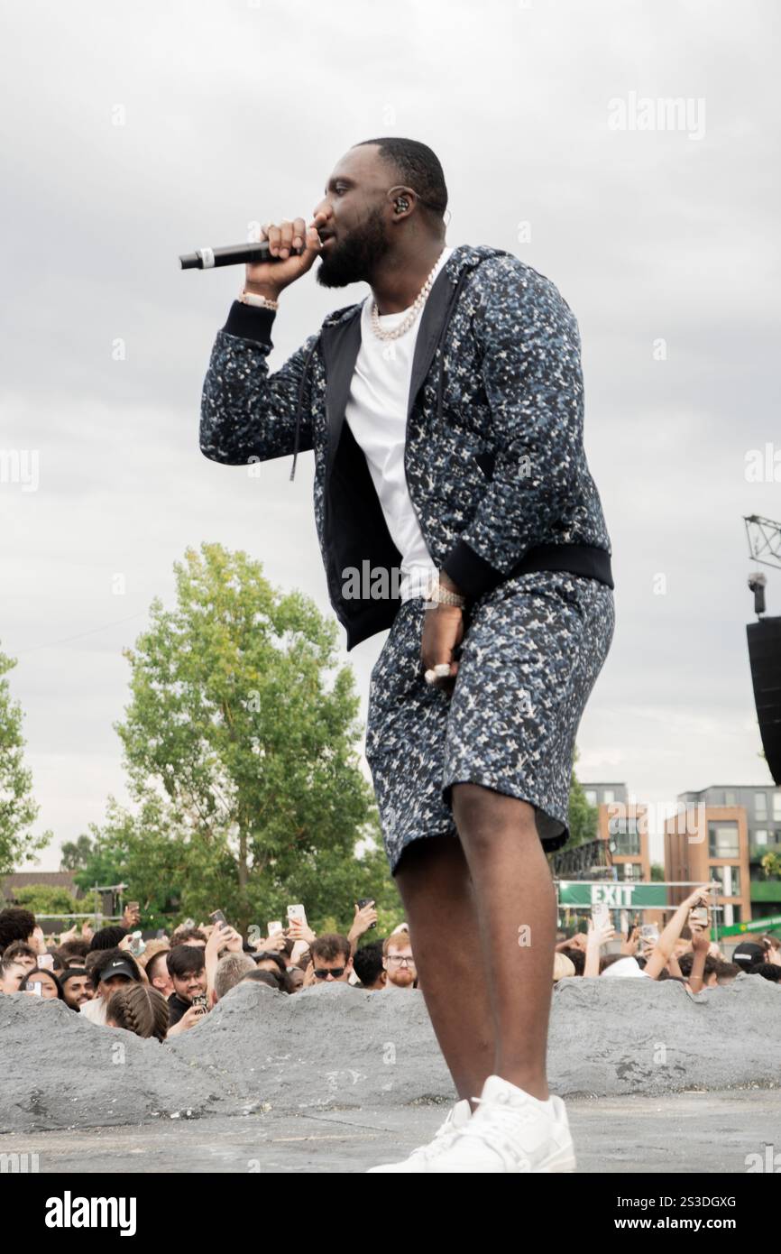 Headie One performs at Wireless Festival 9th July 2023 Stock Photo