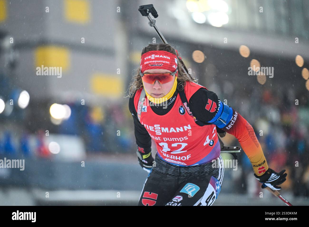 09 January 2025, Thuringia, Oberhof Biathlon World Cup, sprint 7.5 km