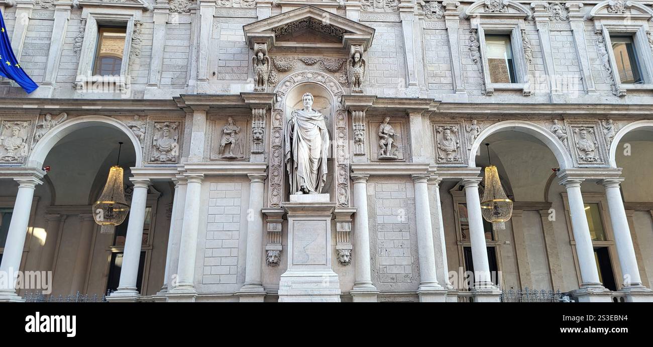 Renaissance Grandeur: Milan's Architectural Legacy - Smartphone Captured Stock Image