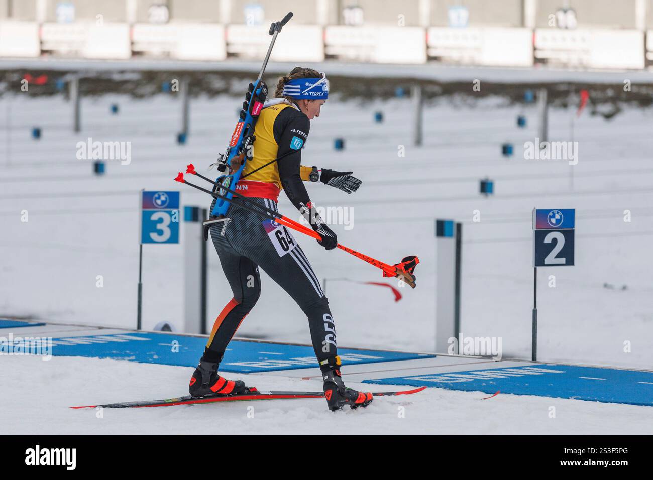 Franziska Preuss (GER, Deutschland) am Schießstand, 09.01.2025, Oberhof