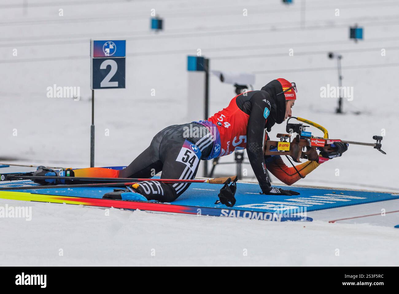 Vanessa Voigt (GER, Deutschland) beim Liegendschießen, 09.01.2025