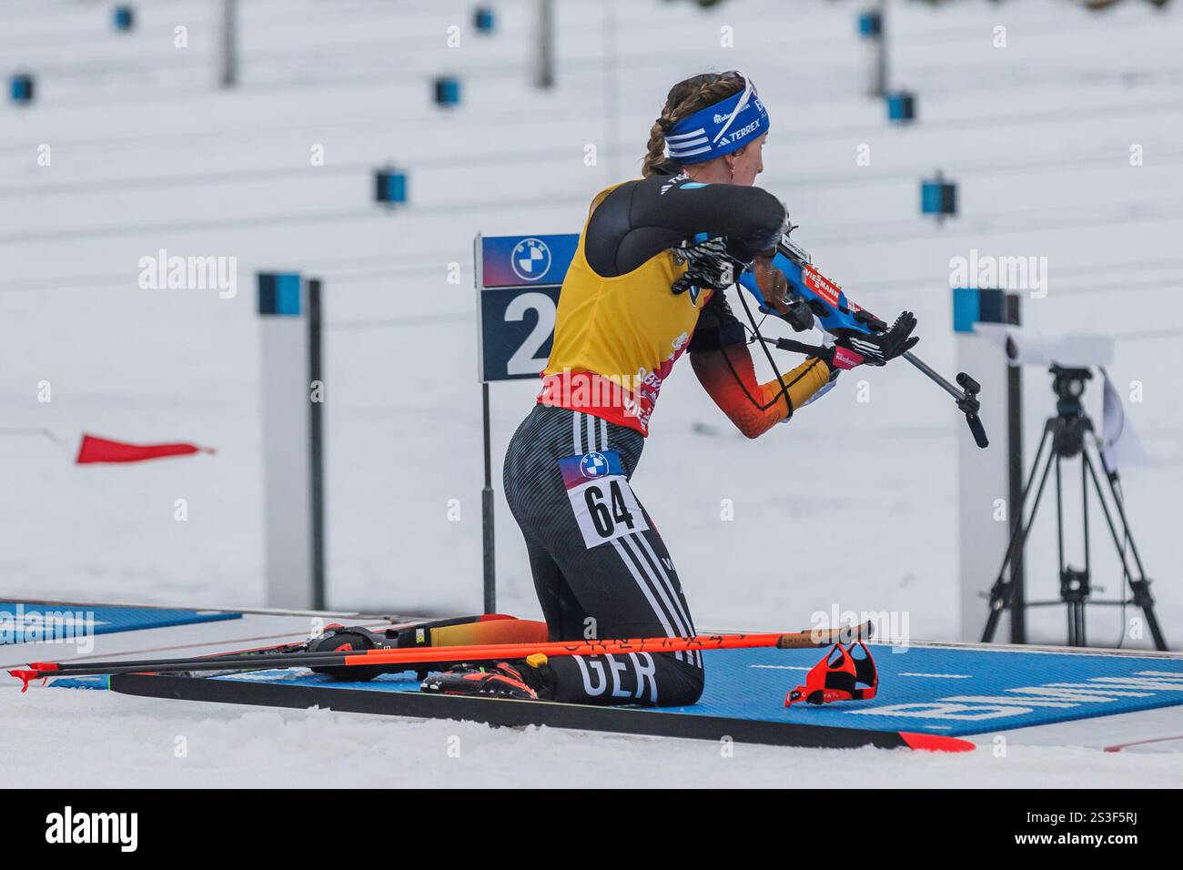 Franziska Preuss (GER, Deutschland) am Schießstand, 09.01.2025, Oberhof