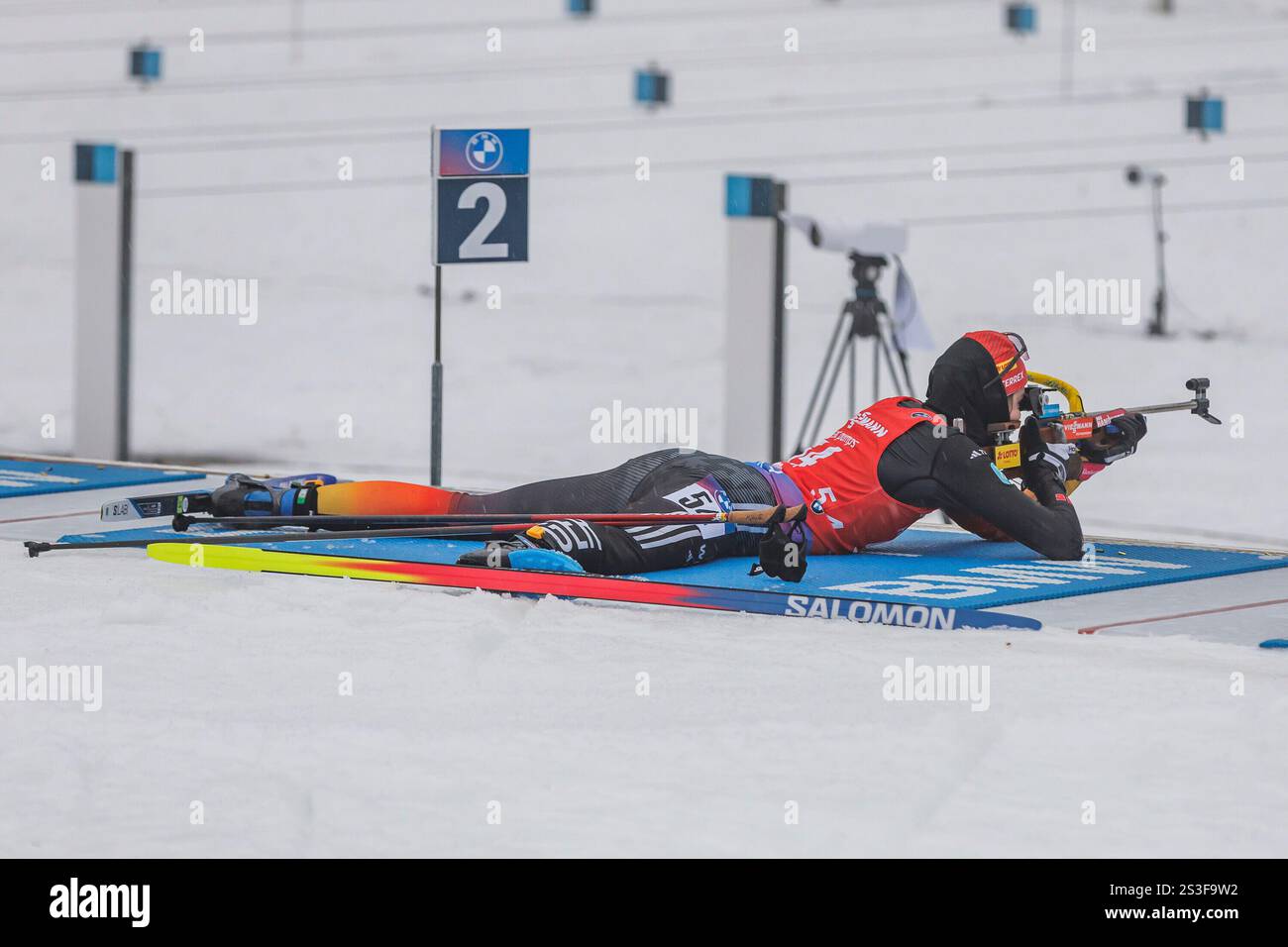 Vanessa Voigt (GER, Deutschland) beim Liegendschießen, 09.01.2025