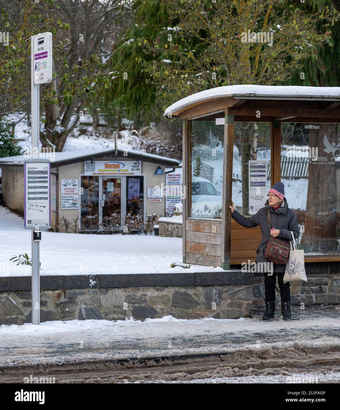9 January 2025. Aviemore, Highlands and Islands, Scotland. This is an