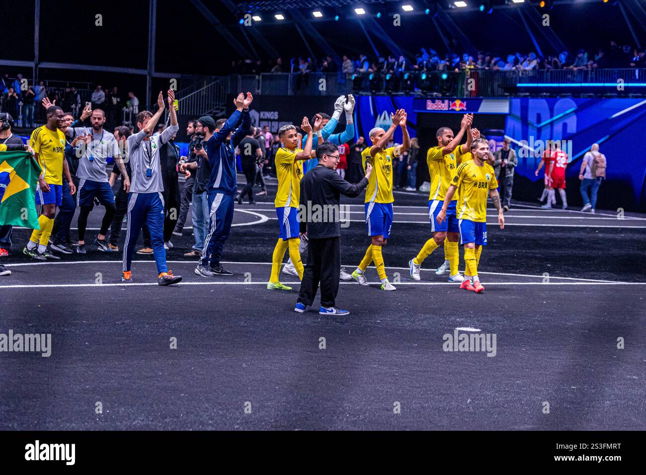 Brazilian team after the match during King World Cup Nations Knockout