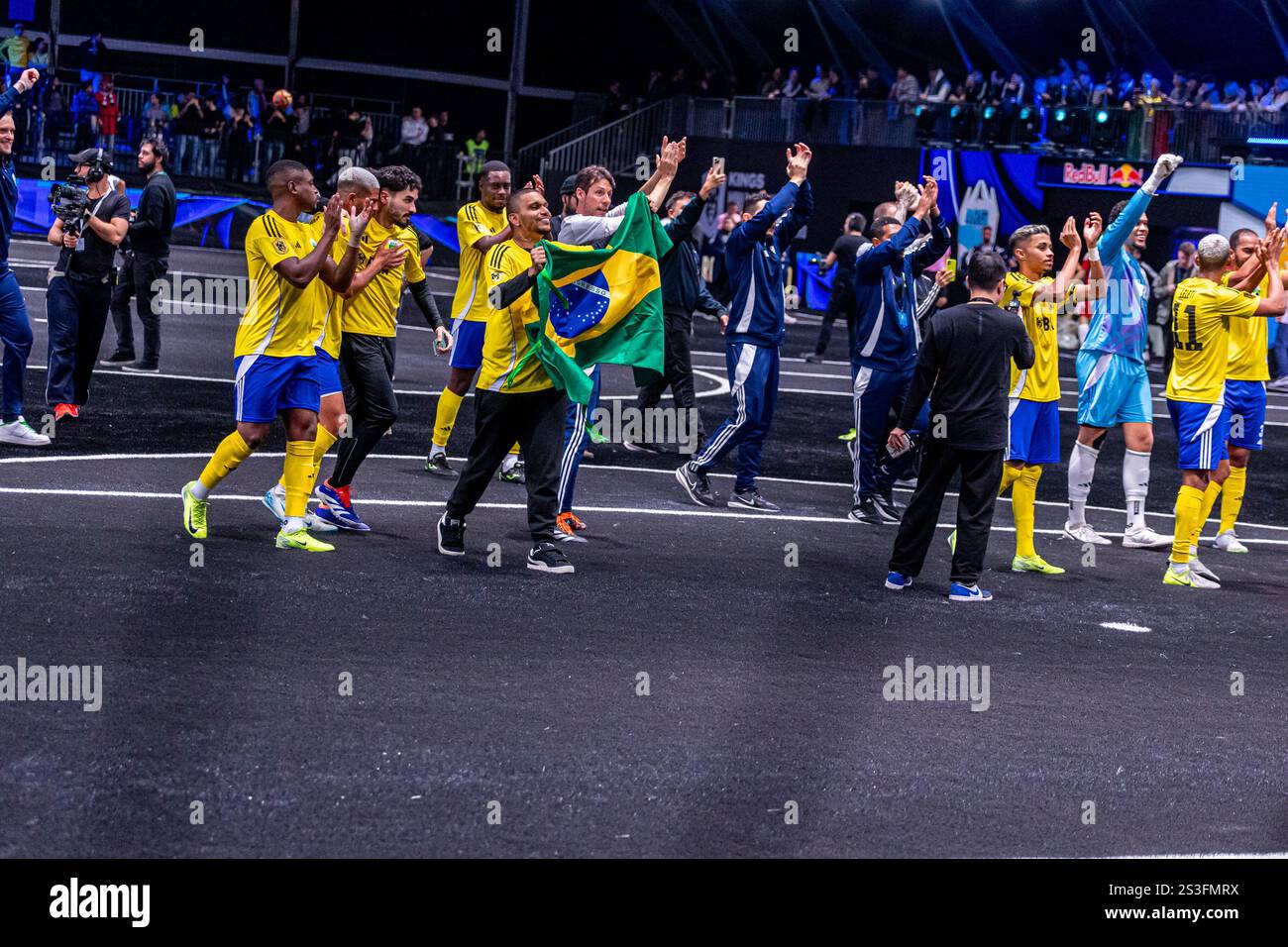 Brazilian team after the match during King World Cup Nations Knockout